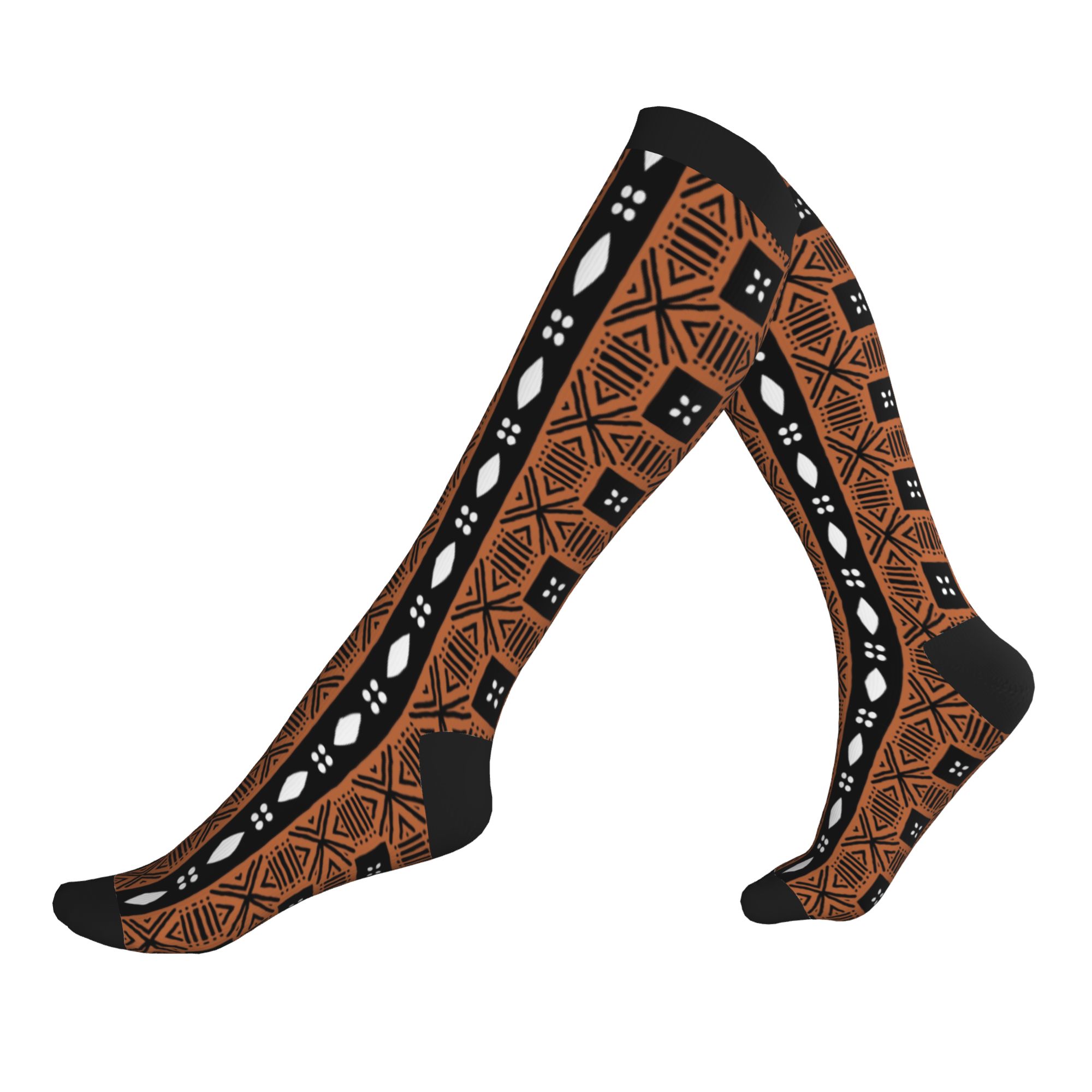 Ethnic Fashion For Men - Calcetines de compresión deportivos con motivos