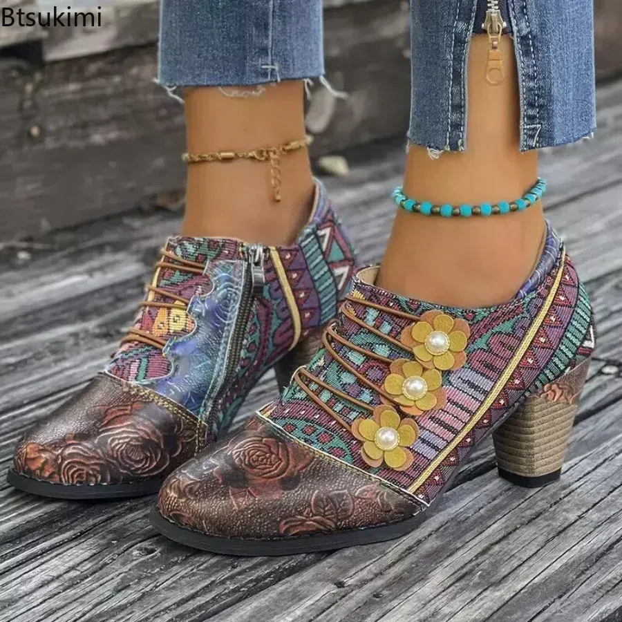Ethnic Fashion In - Botas de estilo étnico para mujer,