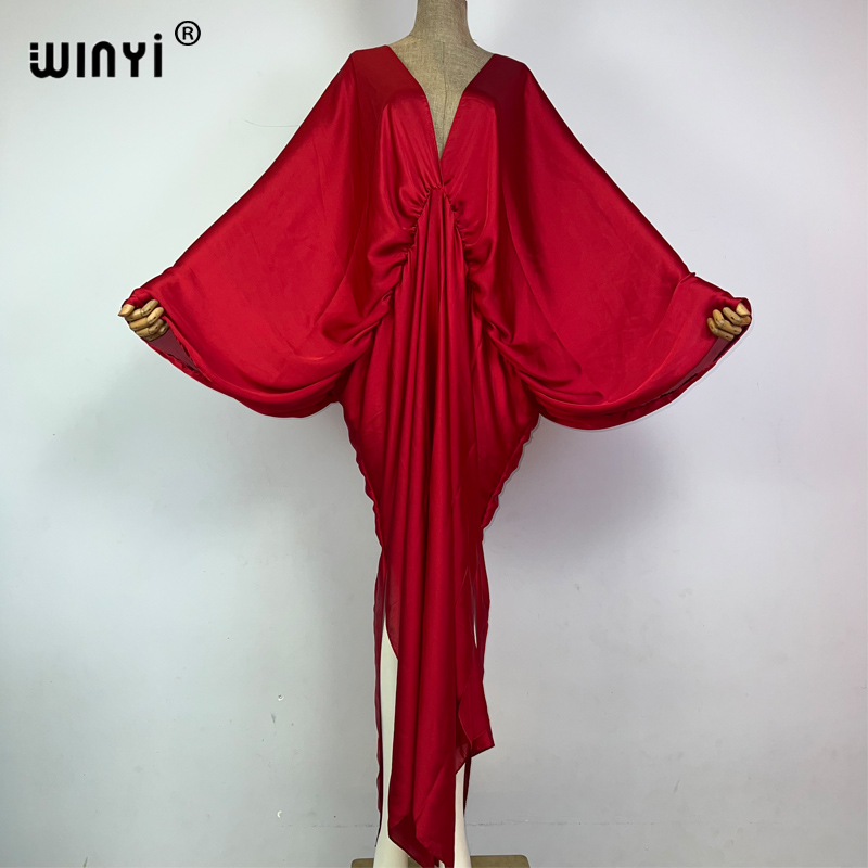 Ethnic Gown - WINYI-bañador elegante monocromático para mujer, Vestido