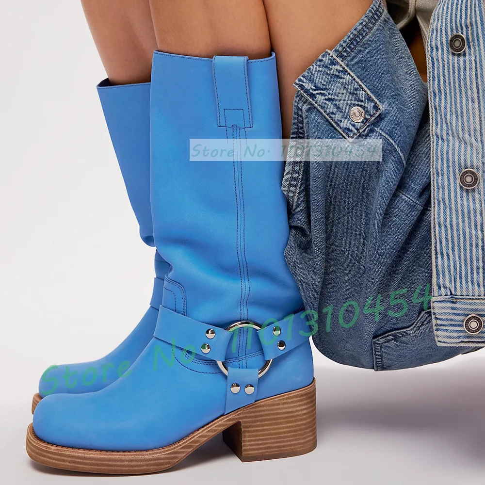 Ethnic Outfit - Botas hasta la rodilla con tacón