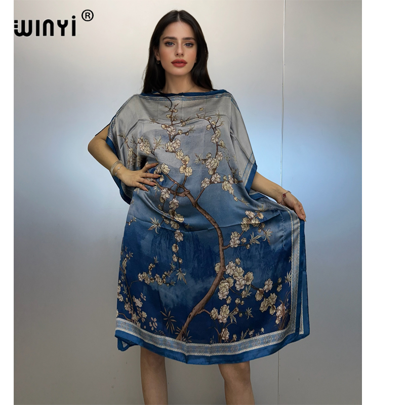 Ethnic Gown - WINYI Caftán de Verano, Vestido Africano,