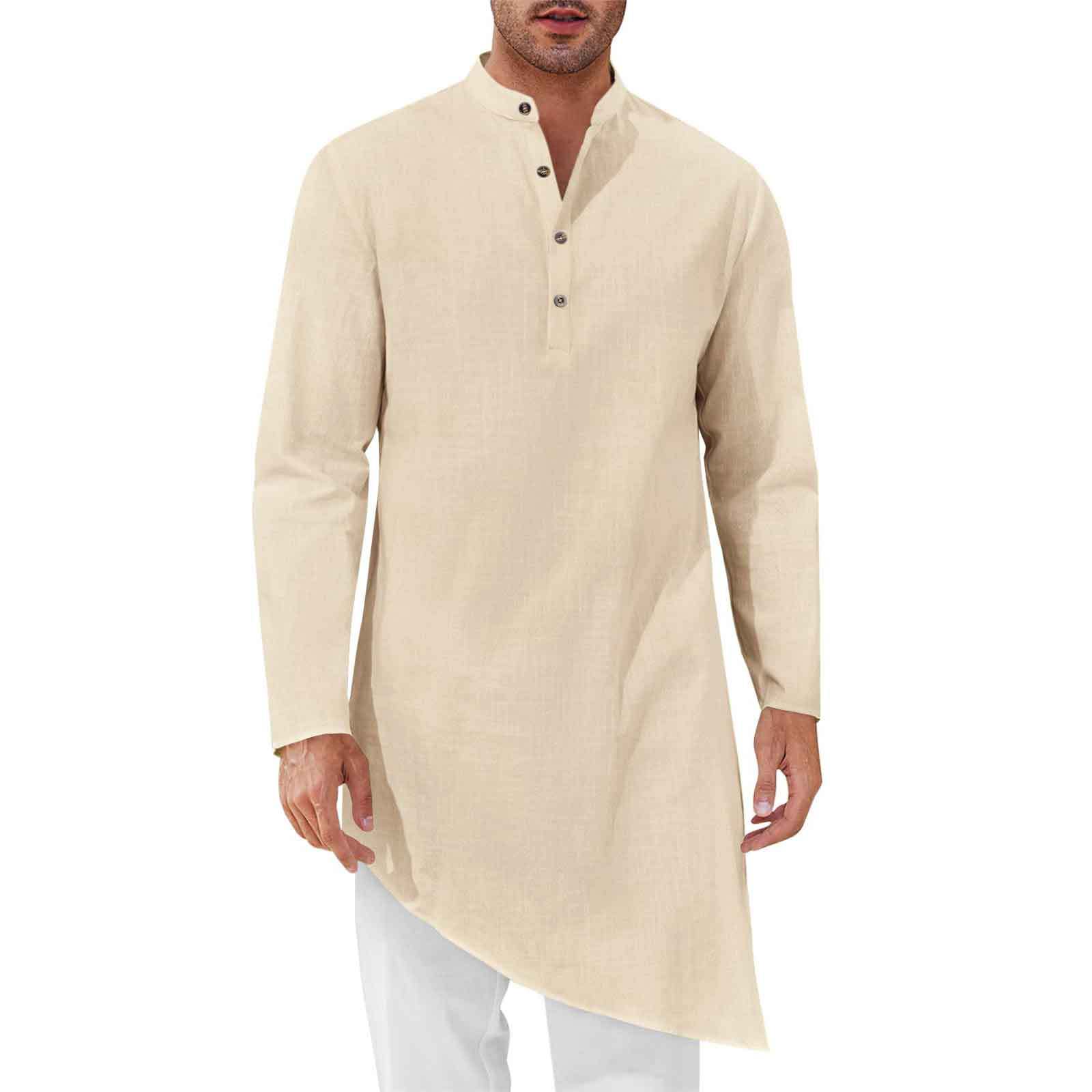 Camisas Largas Minimalistas pa - Kurta Men Cotton reseña y precio