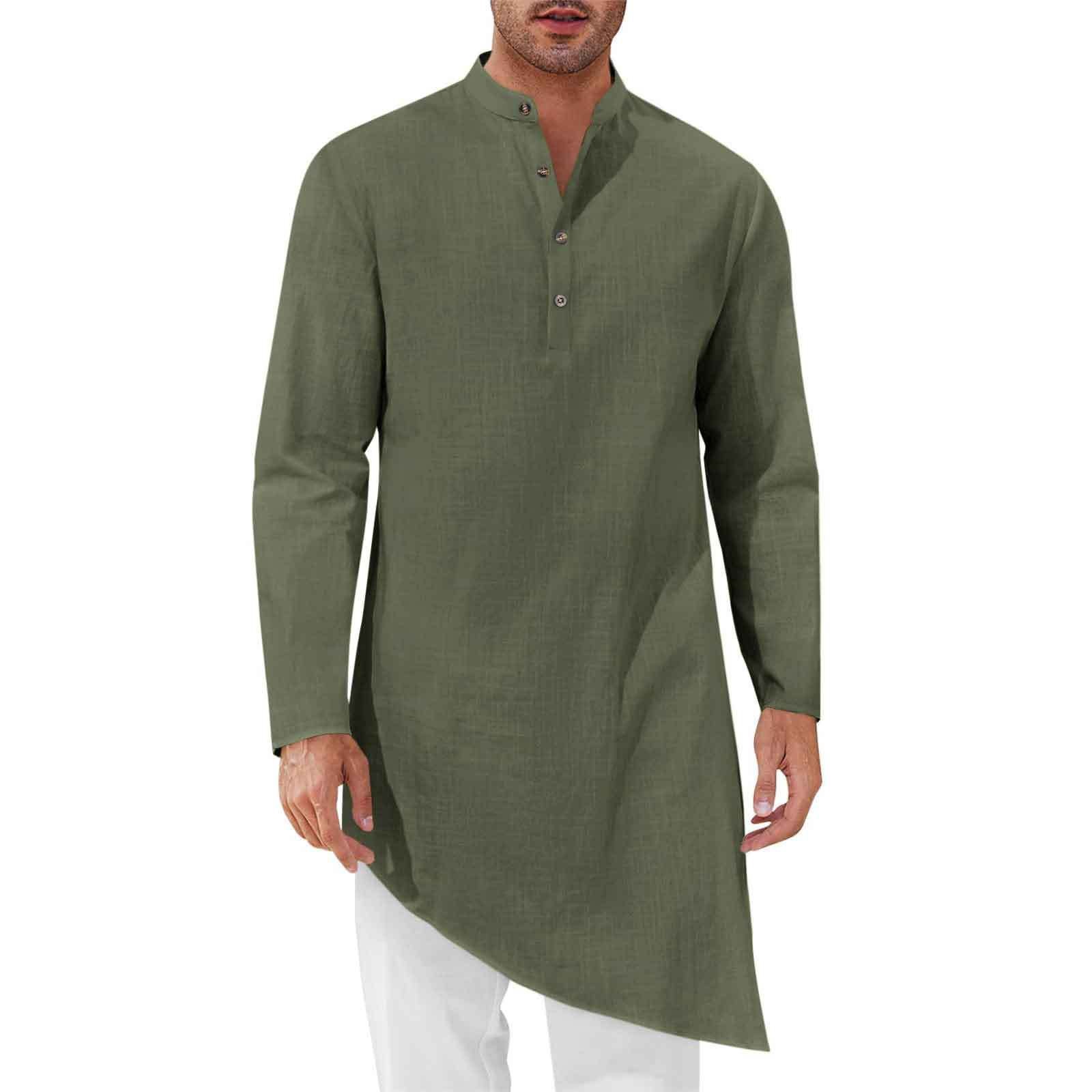 Camisas Largas Minimalistas pa - Kurta Men Cotton reseña y precio