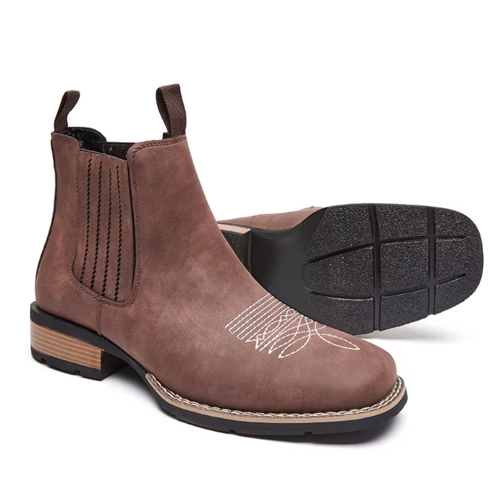 Botas vaqueras de hombre con p - Ethnic Fashion In reseña y precio