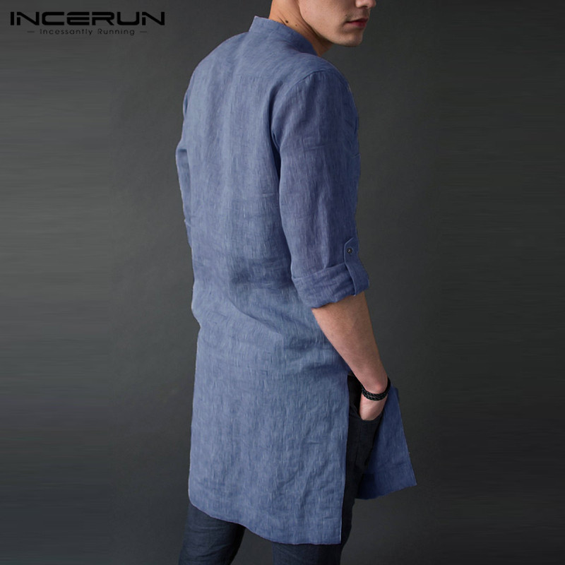 INCERUN, camisetas por debajo  - Kurta Men Cotton reseña y precio