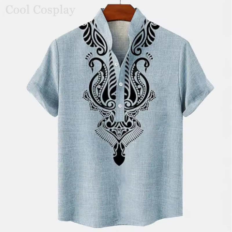 Camiseta Henley Retro para Hom - Ethnic Fashion For Men reseña y precio