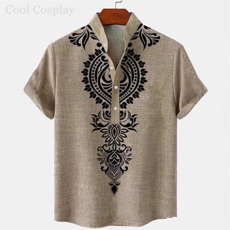 Camiseta Henley Retro para Hom - Ethnic Fashion For Men reseña y precio