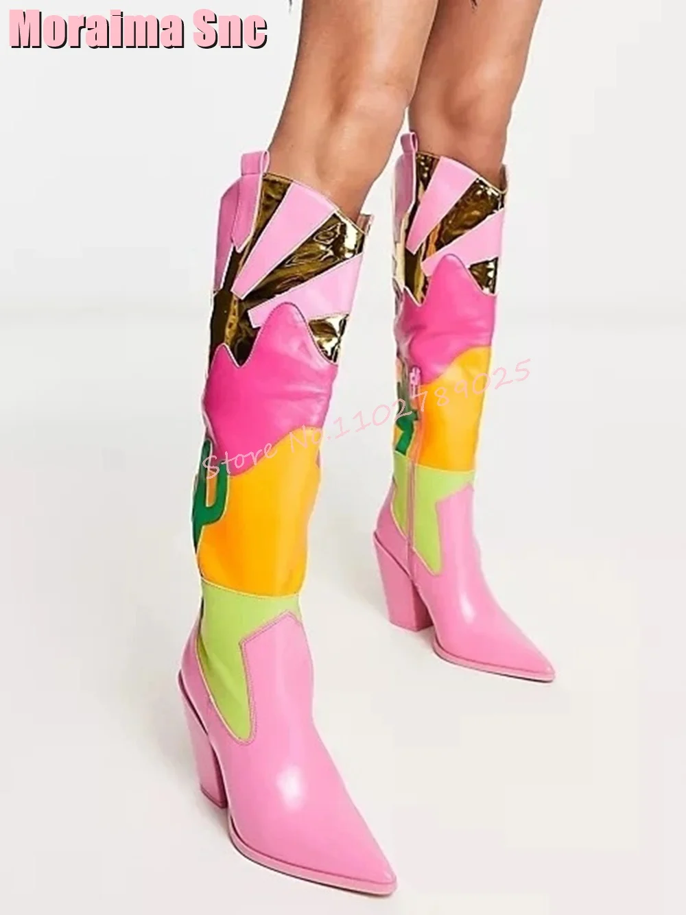 Botas de tacón medio con punta - Ethnic Fashion In reseña y precio