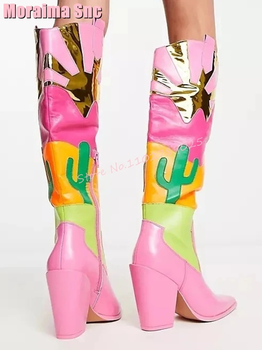 Botas de tacón medio con punta - Ethnic Fashion In reseña y precio