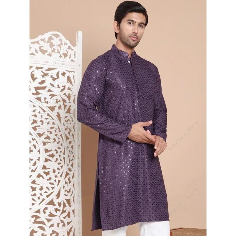 Túnica india Kurta para hombre - Kurta Men Cotton reseña y precio