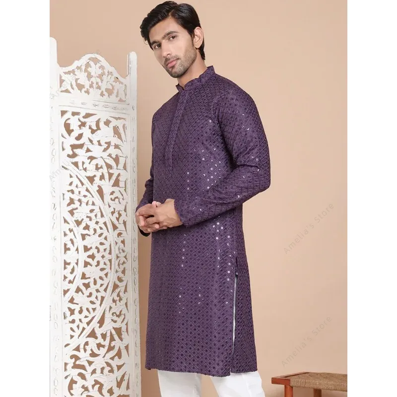 Túnica india Kurta para hombre - Kurta Men Cotton reseña y precio