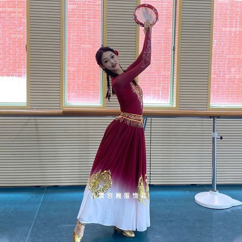 Traje de danza uigur para muje - Ethnic Outfit reseña y precio