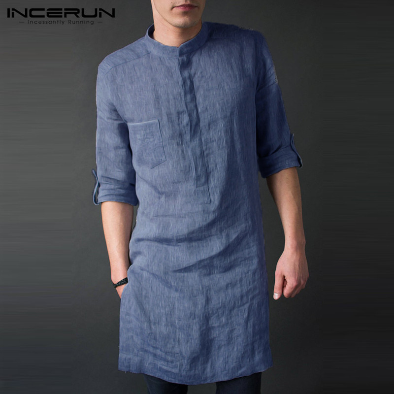 INCERUN, camisetas por debajo  - Kurta Men Cotton reseña y precio