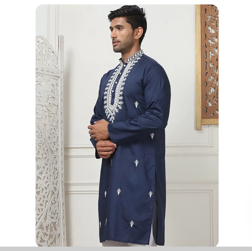 Abrigo fino para hombre con bo - Kurta Men Cotton reseña y precio