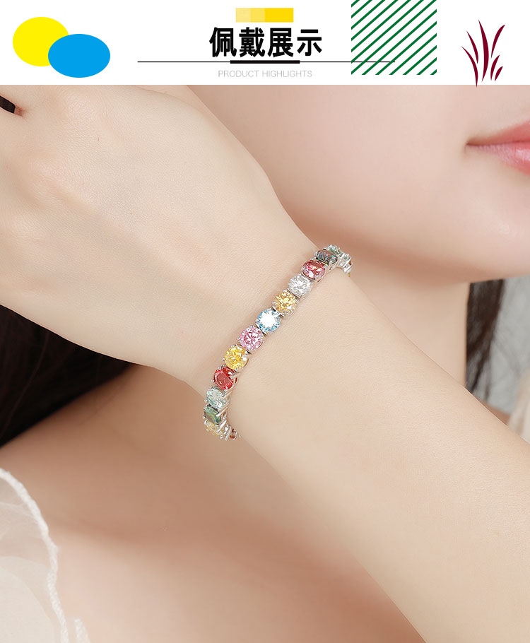 Pulsera de moissanita color do - Ethnic Fashion Trend reseña y precio