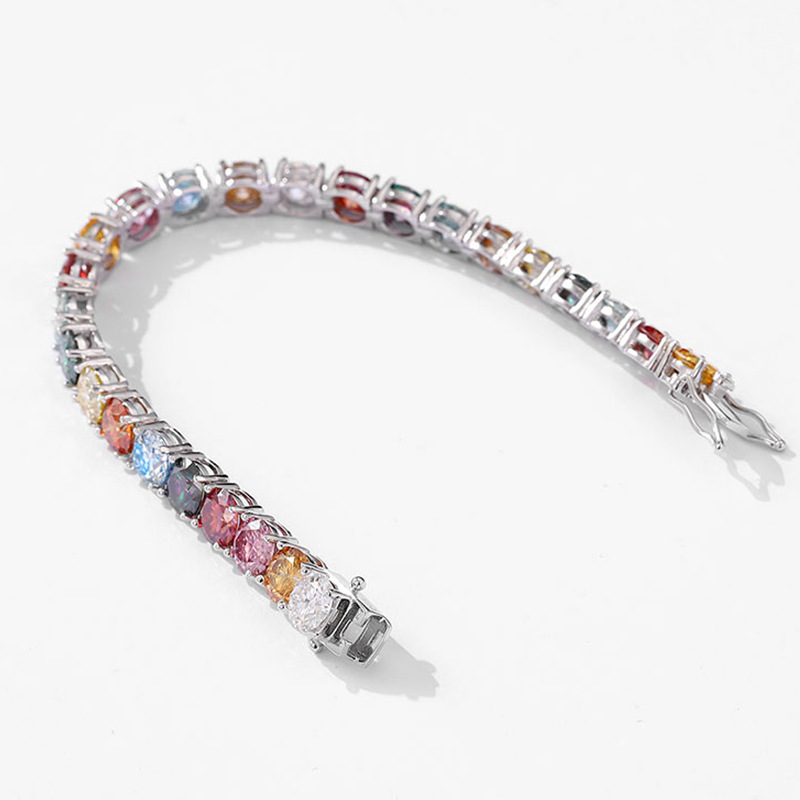 Pulsera de moissanita color do - Ethnic Fashion Trend reseña y precio