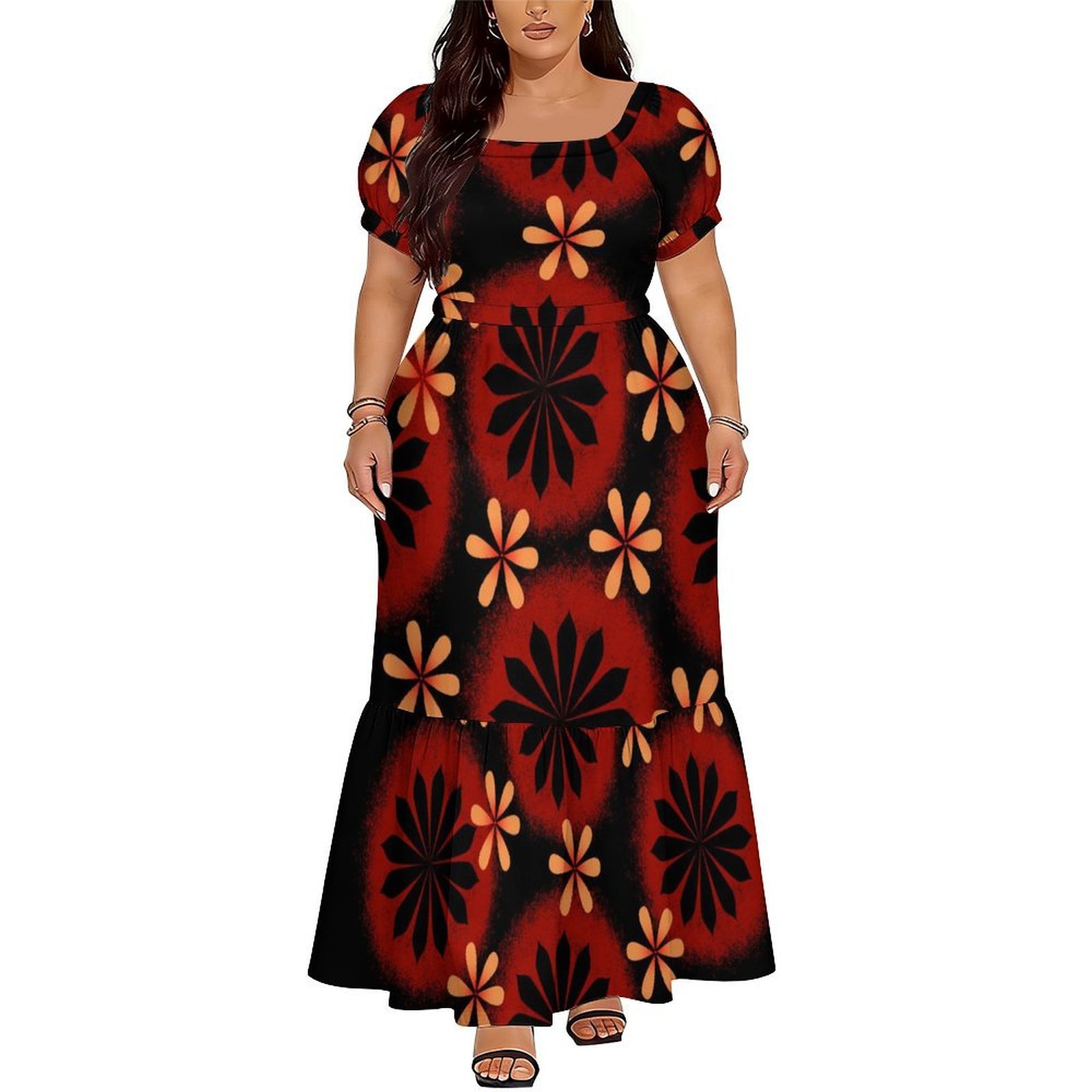 Vestido Cómodo de Manga Corta  - Ethnic Gown reseña y precio