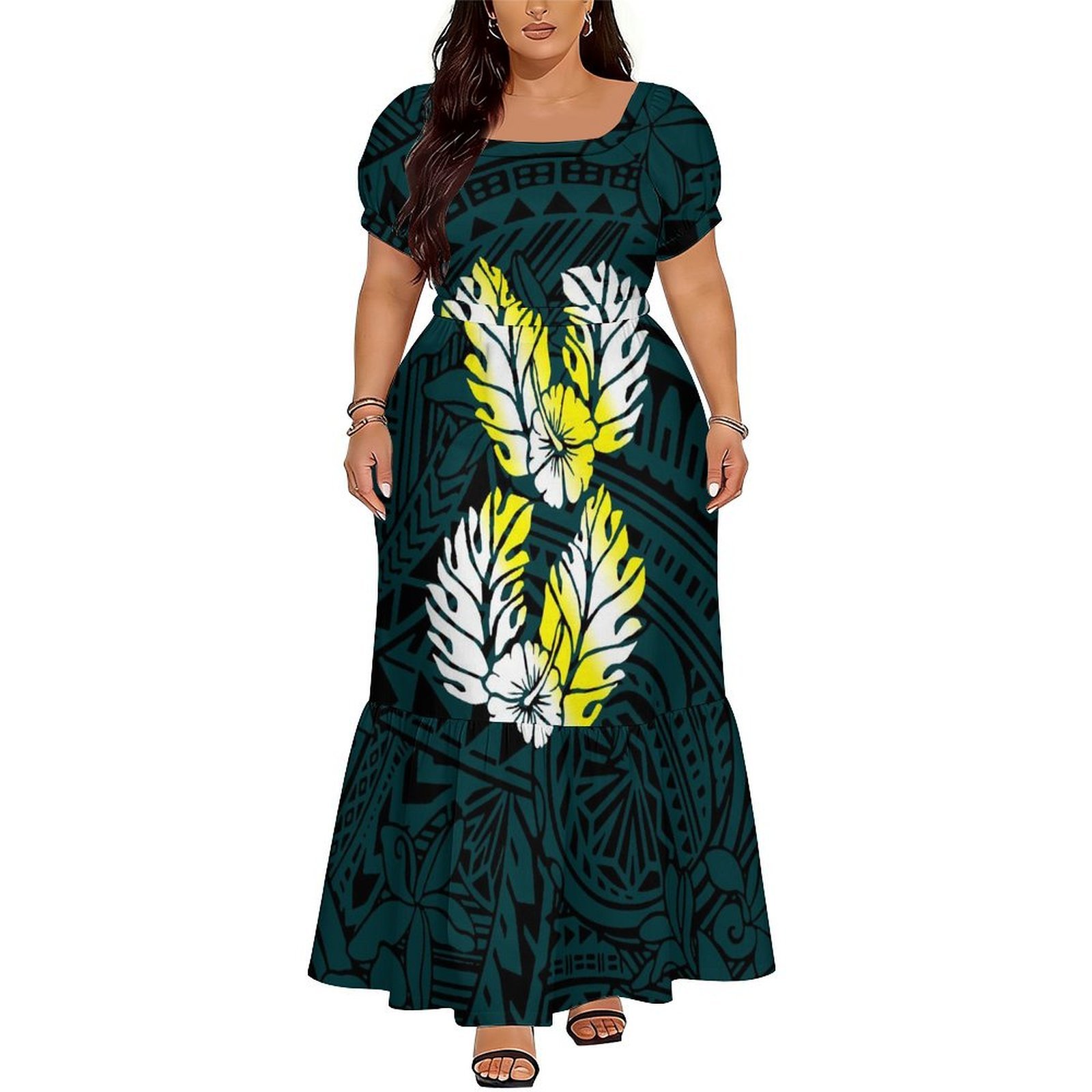 Vestido Cómodo de Manga Corta  - Ethnic Gown reseña y precio